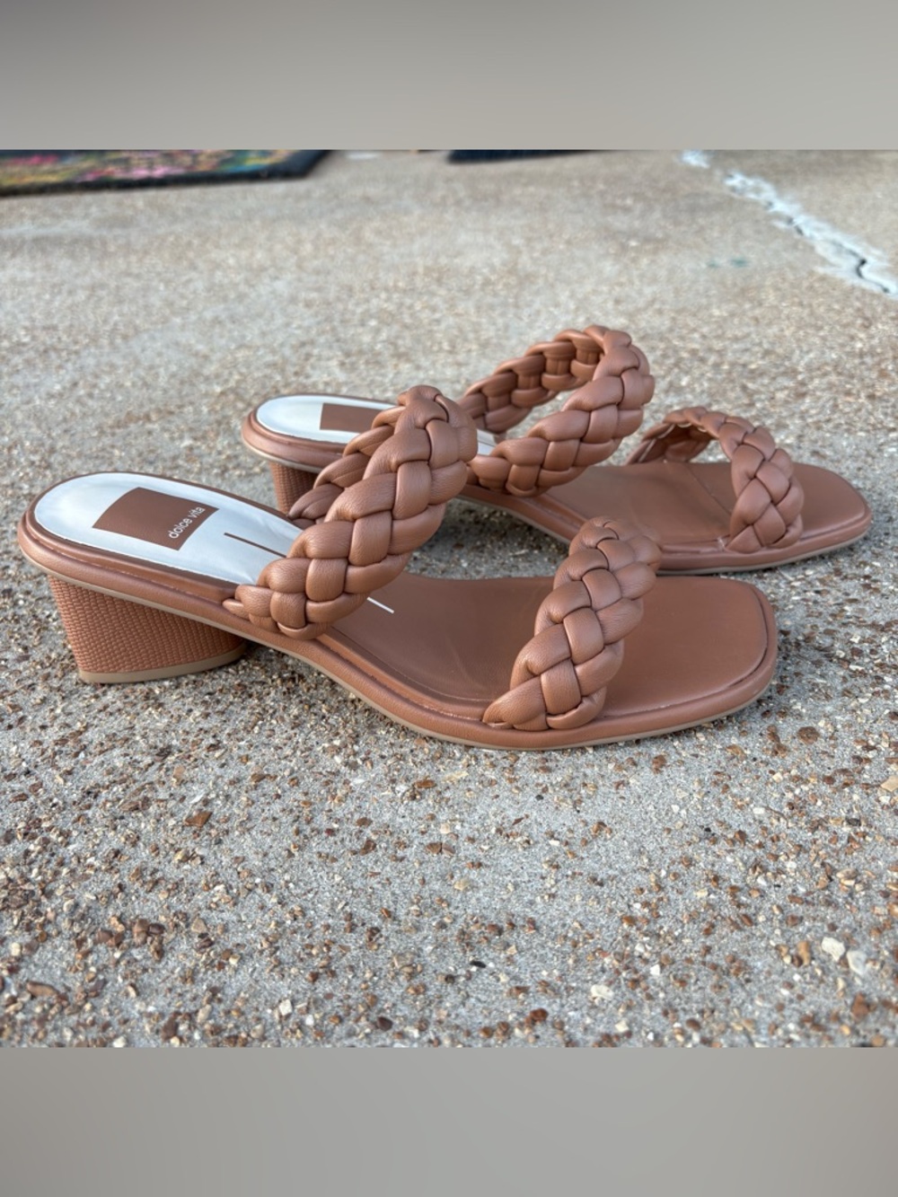 Dolce Vita brown braided heels SZ 7.5 W